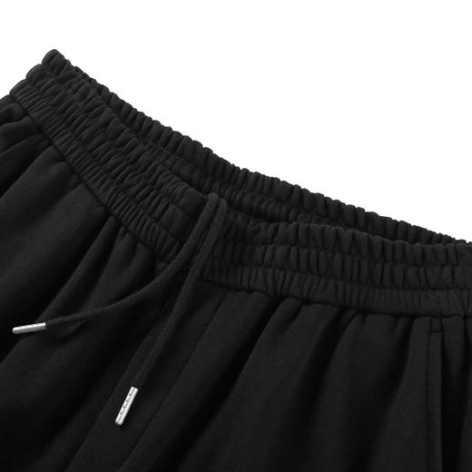 太平鸟男装 黑色休闲裤男宽松纯色裤子潮B2GHB4293 商品图2