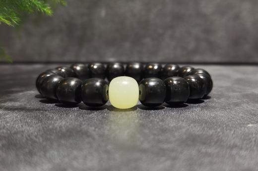 【御珠宫坊】和田玉黑青手串 商品图0
