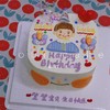 小男孩笑脸手绘方形蛋糕-低糖处理无添加 商品缩略图2