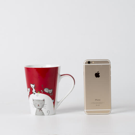 德国原产Könitz水杯陶瓷杯马克杯 可爱猫咪420ml 商品图1