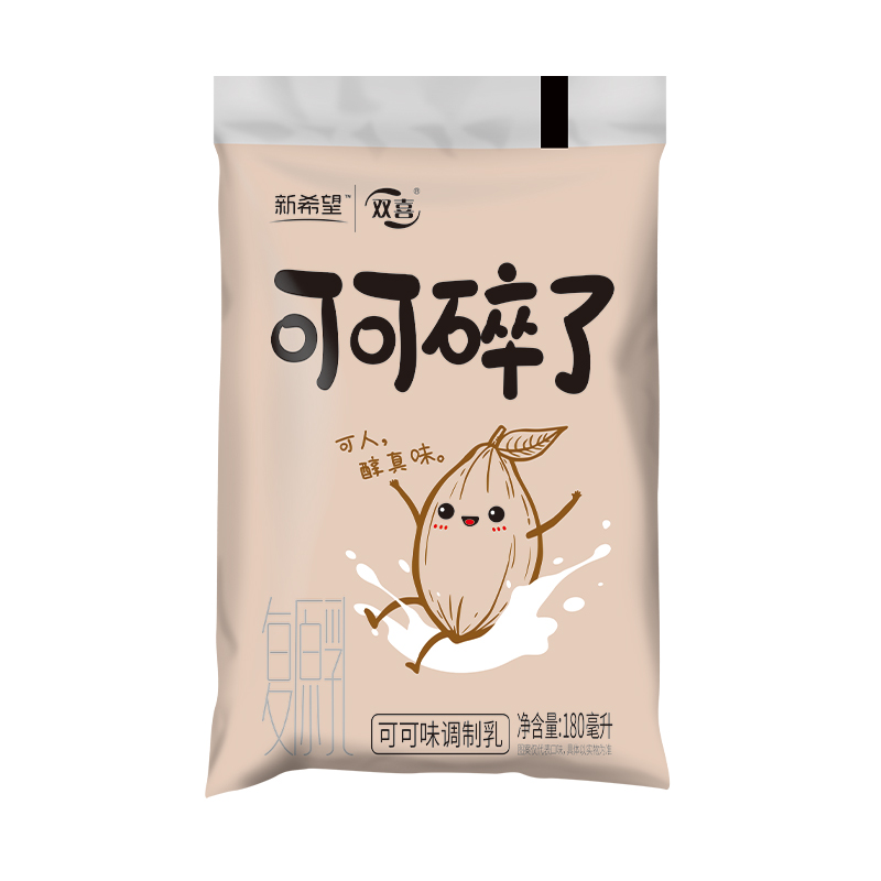 新希望(双喜)百利包可可碎了可可味调制乳180ml*16(复原乳)