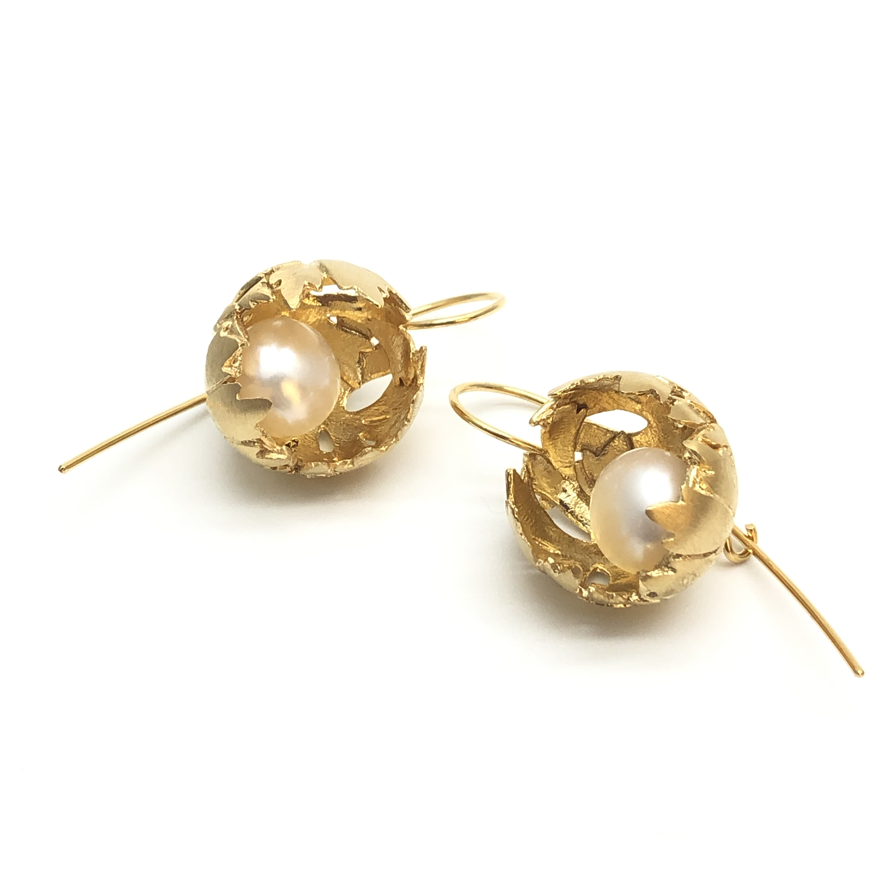 北京仓｜Bruno da Rohca-Life Floral-Gold Floral 耳环［葡萄牙 设计师］