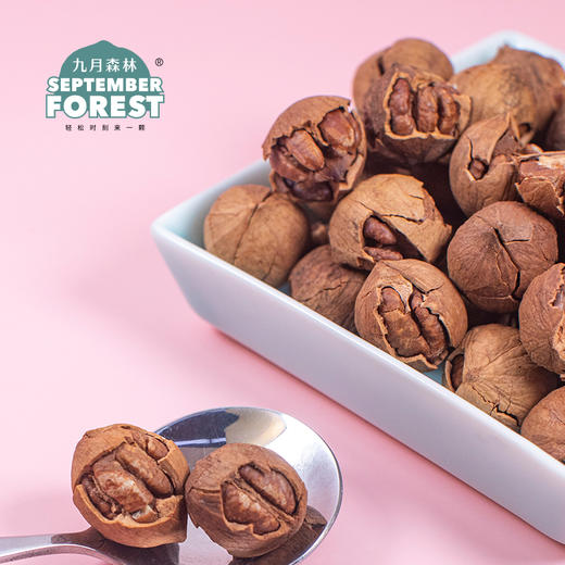 九月森林手剥核桃山核桃杭州临安2021年新货孕妇500g坚果零食 商品图2