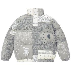 太平鸟男装 立领腰果花羽绒服宽松潮外套B2ACB4376