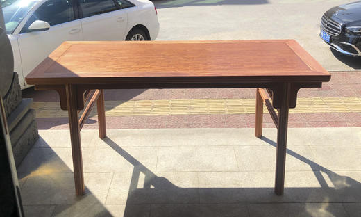 红桥红  家具严选  缅甸花梨（大果紫檀）【198瓜棱腿刀牙 画案】独板 商品图6