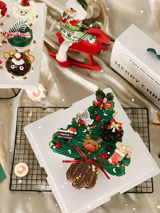 甜蜜奶油圣诞树，7粒杯子组合，装饰随机搭配 商品图11