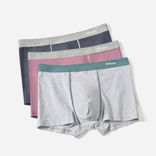 【猫人男士纯棉内裤】纯色棉质舒适无痕透气，80支石墨烯干爽平角内裤 商品图6