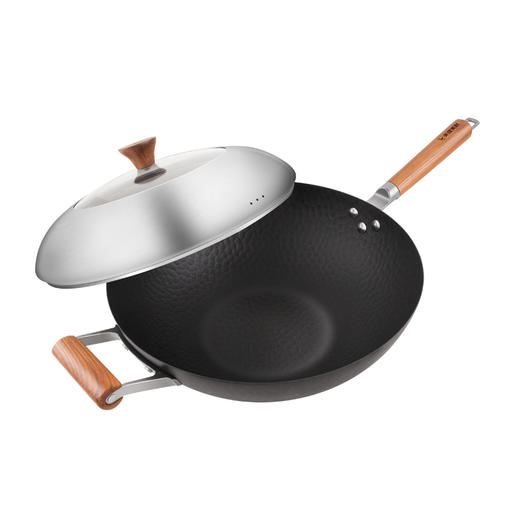 美珑美利雅典窒化铁系列炒锅32cm;34cm 商品图1