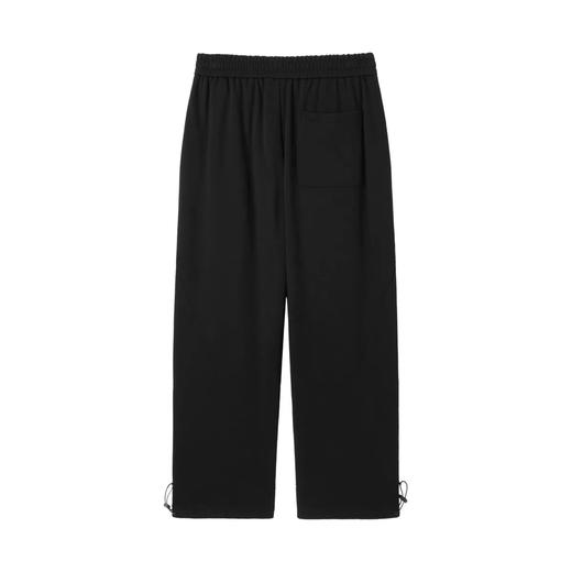 太平鸟男装 黑色休闲裤男宽松纯色裤子潮B2GHB4293 商品图1