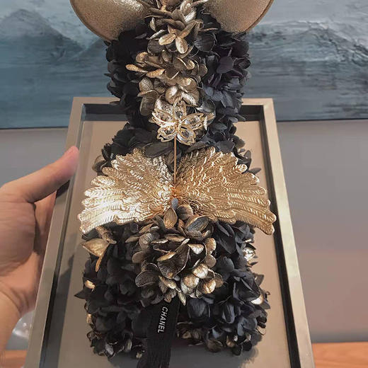 【黑金真爱永恒】黑色独角兽永生花【带礼盒包装】 商品图3