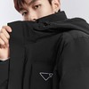 太平鸟男装 冬季外套男黑色连帽羽绒服男BYACB4305 商品缩略图0