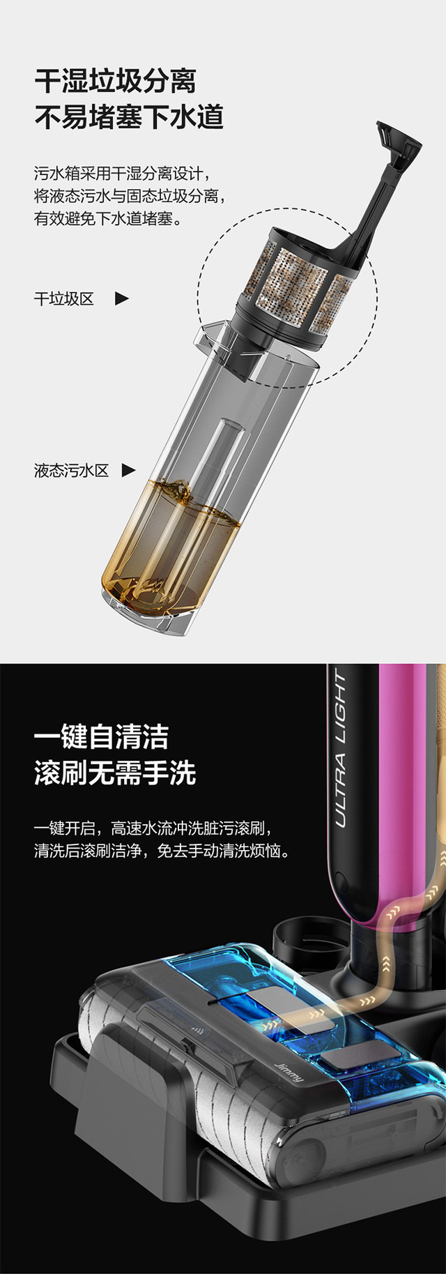 JIMMY/莱克吉米PW501轻便三合一全屋吸尘/洗地一体机 维纳斯Venus