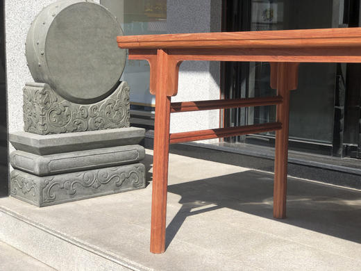 红桥红  家具严选  缅甸花梨（大果紫檀）【198瓜棱腿刀牙 画案】独板 商品图4