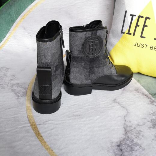 IUIU SECOND 秋冬胎牛拼接绑带马丁靴短靴 商品图1