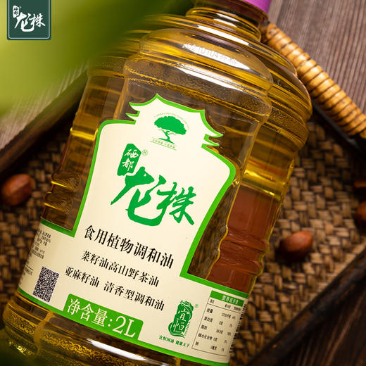 【恩施】硒都龙株龙株高山野茶油亚麻籽油菜籽油调和油 2L 商品图1