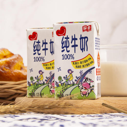梁丰儿童牛奶125ml*20盒 商品图2