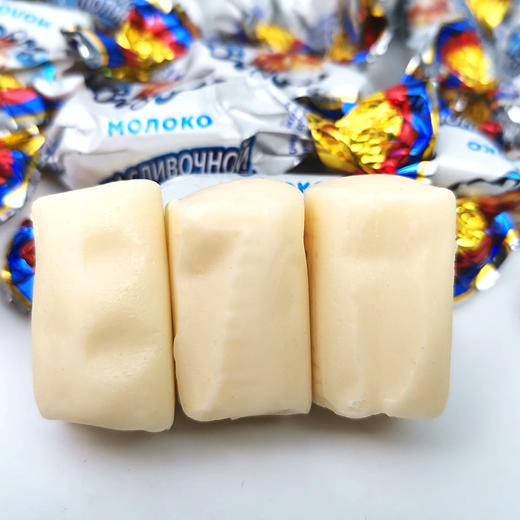 【中欧班列精选】WWJ俄罗斯QQZP奶油味糖果 太妃味糖果 原味糖果 三种口味500g 商品图1