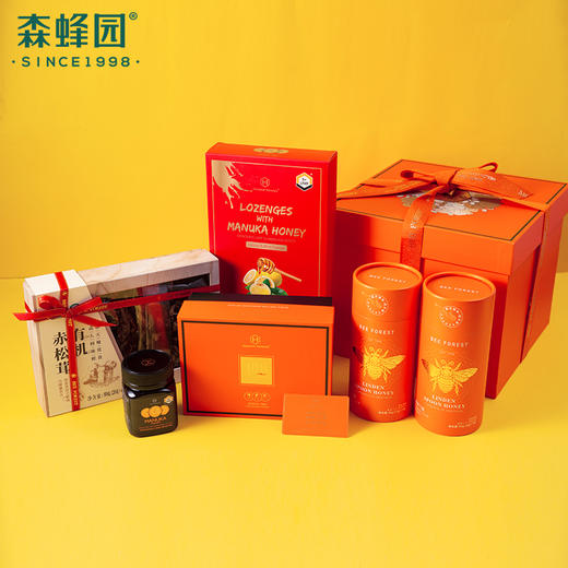森蜂园 新”韶“如蜜 礼盒高端礼品麦卢卡蜂蜜有机赤松茸礼盒包邮 商品图1