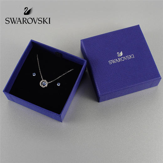 【一般贸易】奥地利施华洛世奇跳动的心 SPARKLING DANCE 项链+耳环 套装  镀白金色 5480485 商品图2