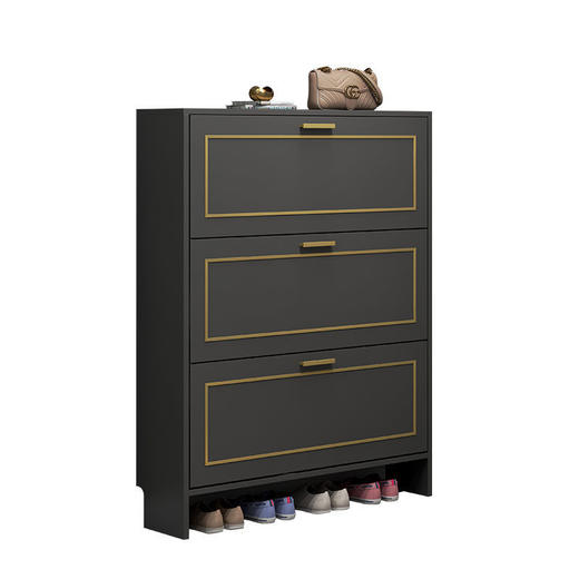 【包安装】意式轻奢超薄翻斗鞋柜17cm家用门口大容量收纳防尘简约现代入户柜 商品图4