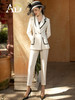 AD白色秋冬职业装小香风西装套装女总裁范正装高端商务干练工作服 商品缩略图1