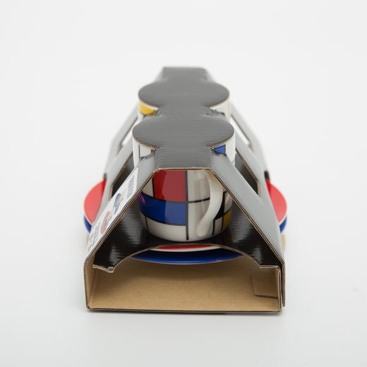 德国原产Könitz陶瓷杯马克杯咖啡杯 方格2件套套85ml 商品图3