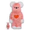 Bearbrick 甜心宝贝 粉色毛绒爱心熊  400%+100% 商品缩略图0