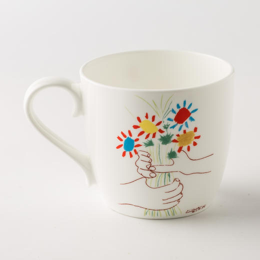 德国原产Könitz瓷器骨瓷杯马克杯 毕加索系列之鲜花450ml 商品图1