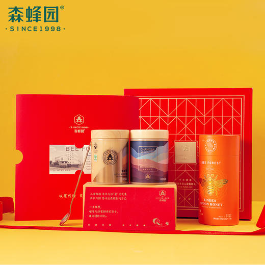 森蜂园 四季甜”蜜“礼盒 高端礼品长白山椴树原蜜礼盒包邮 商品图1
