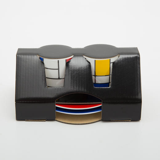 德国原产Könitz陶瓷杯马克杯咖啡杯 方格2件套套85ml 商品图2