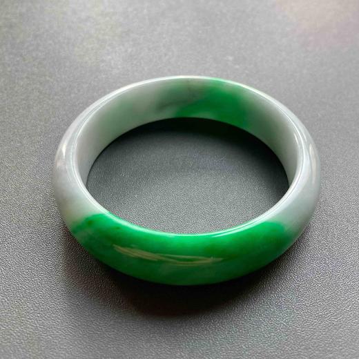 糯种阳绿辣色翡翠手镯56 商品图3