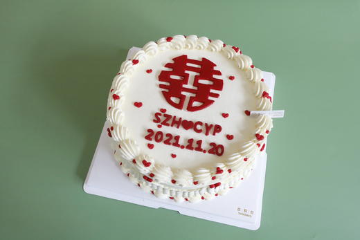 囍／结婚蛋糕／订婚蛋糕－款式一 商品图0