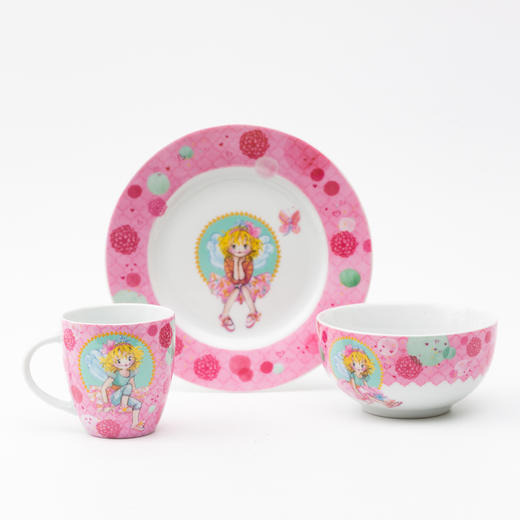 德国原产Könitz水杯餐盘饭碗 莉莉菲公主餐具3件套 商品图2