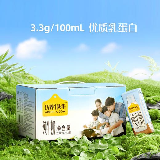 【团长限时活动】认养一头牛全脂纯牛奶250ml*12盒*2提早餐牛奶 商品图2