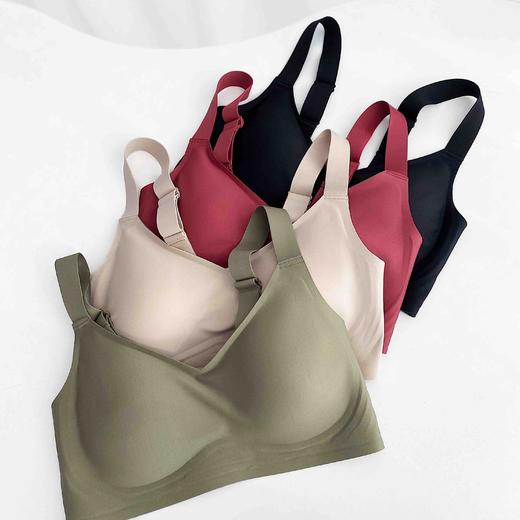 【57号款】女士果冻条宽肩带无痕内衣文胸（适合大胸） 商品图1