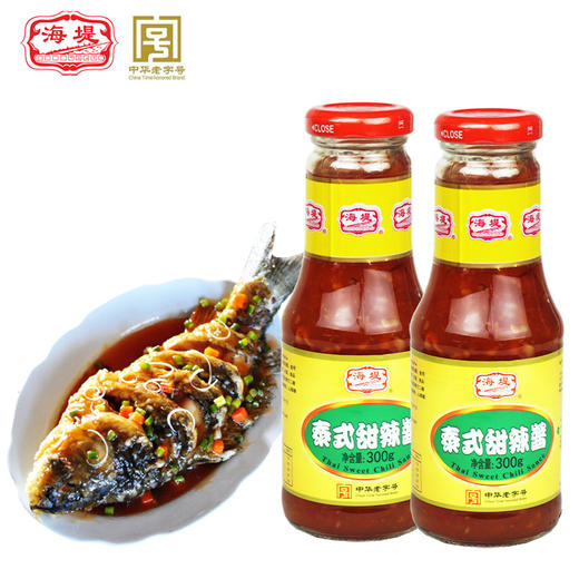 海堤泰式甜辣酱300g*2瓶手抓饼酱料拌饭辣椒酱炒年糕酱蘸料即食 商品图2