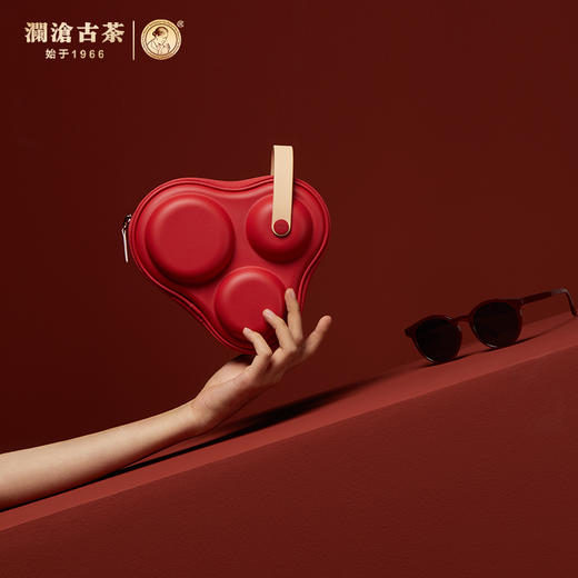 【茶器茶具】澜沧古茶陶瓷茶具便携装套组-皓月（珊瑚红） 商品图3