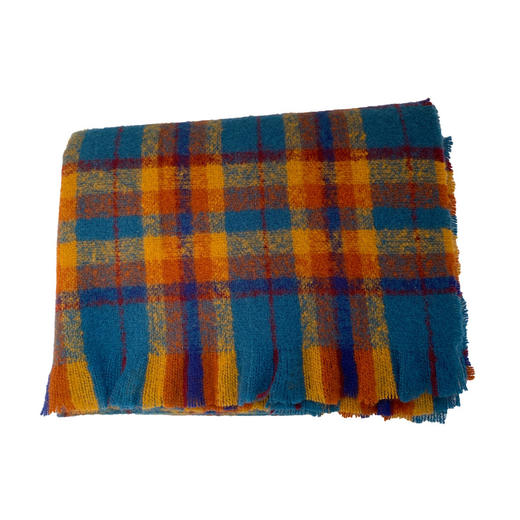 超保暖~2021新款东大门复古风格子围巾女秋冬季百搭针织披肩两用 商品图4