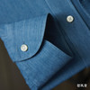 Sojitz 蓝色丹宁牛仔意式工艺衬衫 商品缩略图4