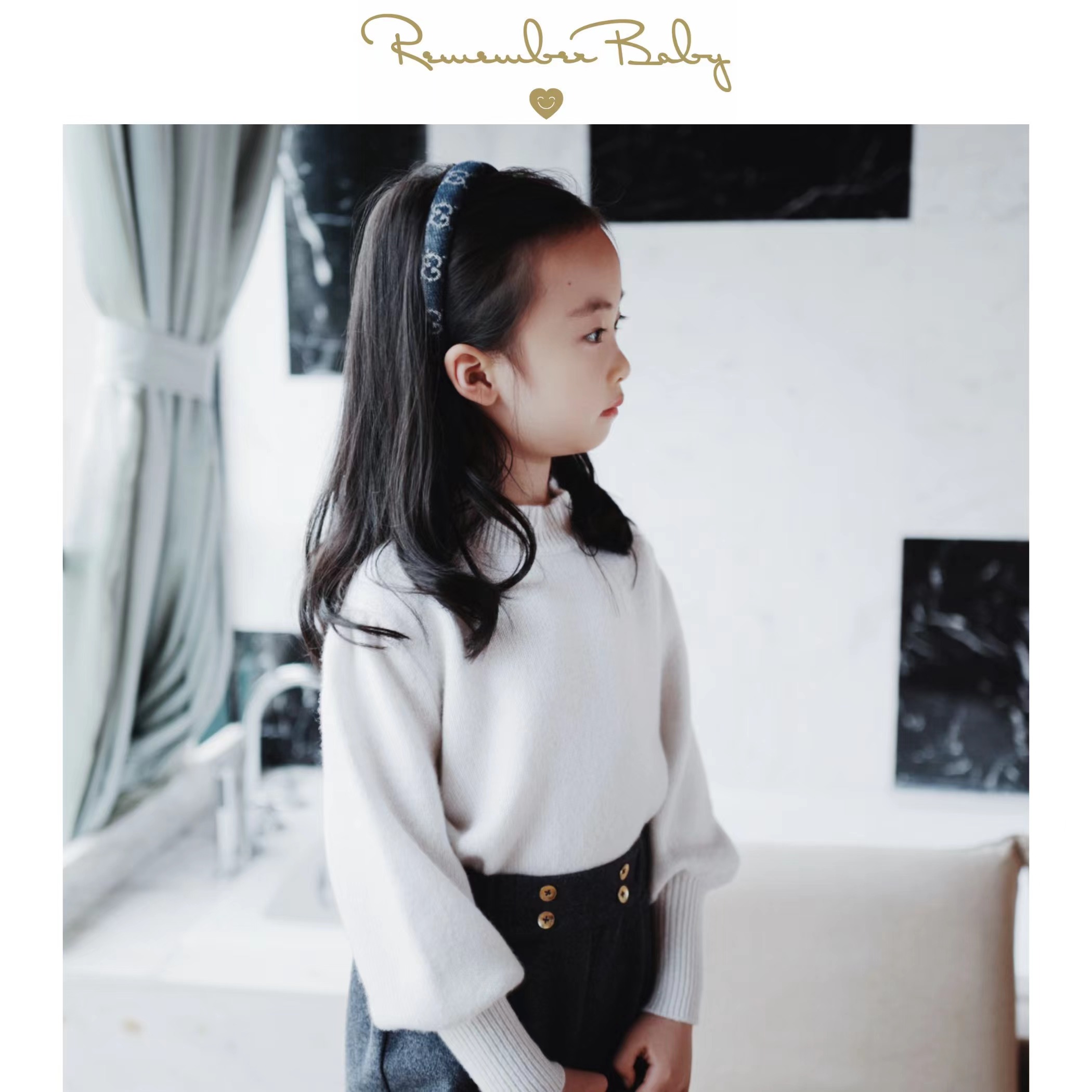 现货 / SHINING SNOW |  康赛妮品牌纱线制 BLINGBLING冰雪白银丝羊绒花边立领上衣 双股厚实款