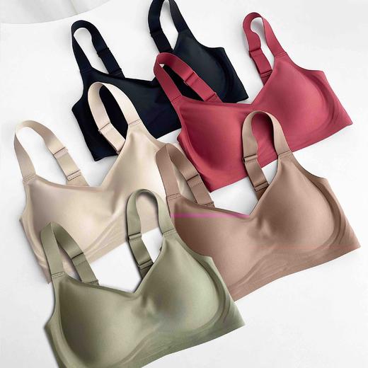 【57号款】女士果冻条宽肩带无痕内衣文胸（适合大胸） 商品图0