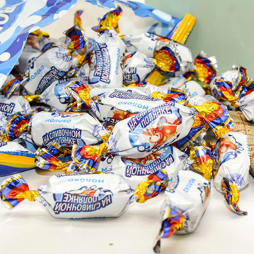 【中欧班列精选】WWJ俄罗斯QQZP奶油味糖果 太妃味糖果 原味糖果 三种口味500g 商品图2