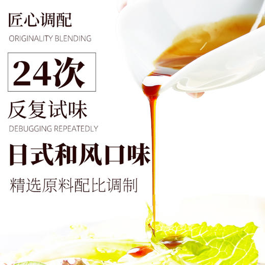 海堤中华老字号0脂肪油醋汁健身低脂日式和风蔬菜苹果醋汁黑醋酱 商品图1