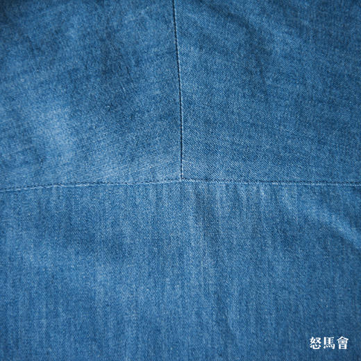 Sojitz 蓝色丹宁牛仔意式工艺衬衫 商品图6
