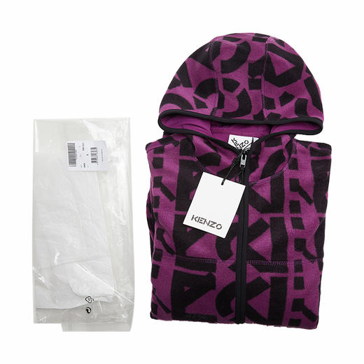 KENZO 高田贤三 男士Sport系列通体字母组合拉链夹克外套 FB65BL7634MR 商品图2