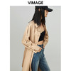 VIMAGE/纬漫纪春季新款束腰帅气中长款风衣外套V1704302 商品缩略图2