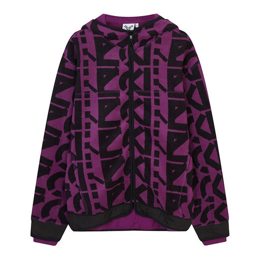 KENZO 高田贤三 男士Sport系列通体字母组合拉链夹克外套 FB65BL7634MR 商品图0