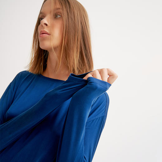 TITIKAACTIVE瑜伽服运动健身长袖t恤宽松透气瑜伽上衣1OT10917 商品图1