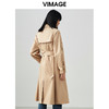 VIMAGE/纬漫纪春季新款束腰帅气中长款风衣外套V1704302 商品缩略图3