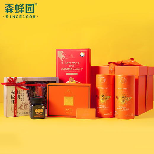 森蜂园 新”韶“如蜜 礼盒高端礼品麦卢卡蜂蜜有机赤松茸礼盒包邮 商品图0